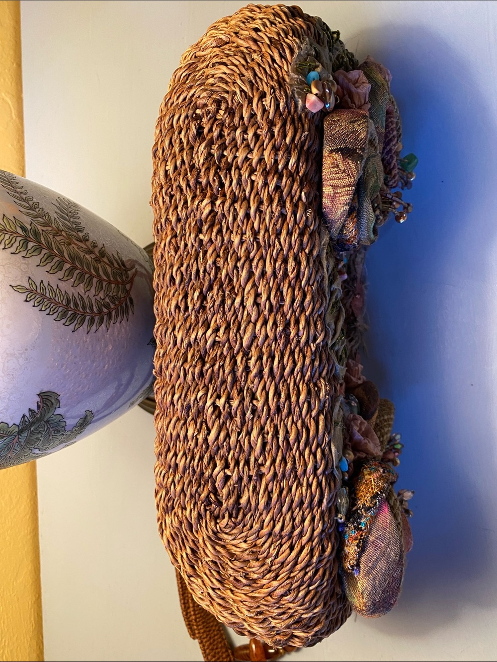 Mary Frances Vintage Rattan East West Shoulder Bag - Picture 7 of 11
